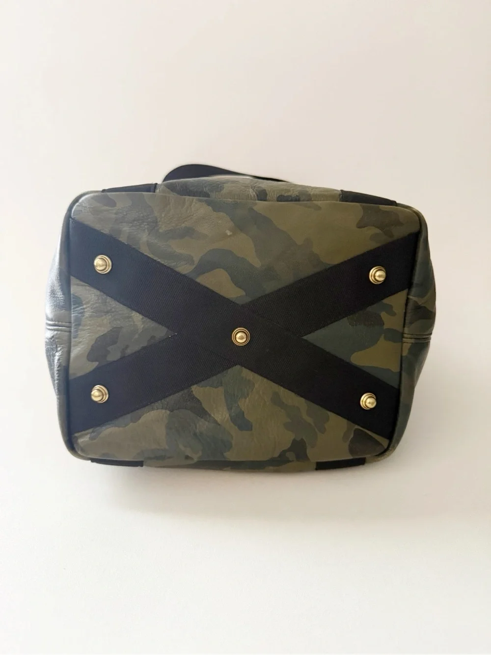 Corroon Baby Daddy Camo Tote Bag Leather Crossbody Carryall Weekend Shopper Work